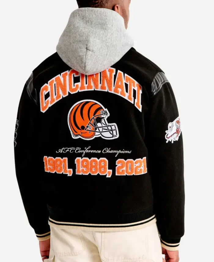 Abercrombie Cincinnati Bengals Varsity Bomber Jacket