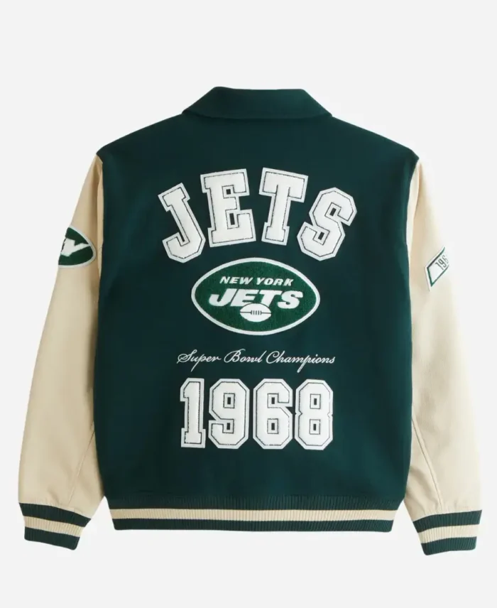 Abercrombie New York Jets Varsity Bomber Jacket