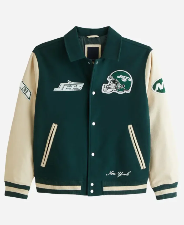 Abercrombie New York Jets Varsity Jacket