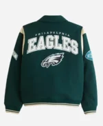 Abercrombie Philadelphia Eagles Varsity Bomber Jacket Back