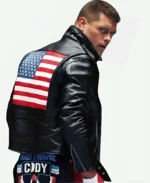 American Flag WWE Leather Jacket