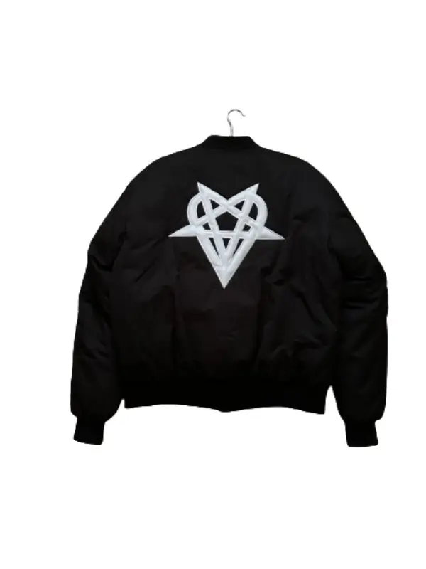 American Rapper Ken Carson Black Varsity Bomber Jacket