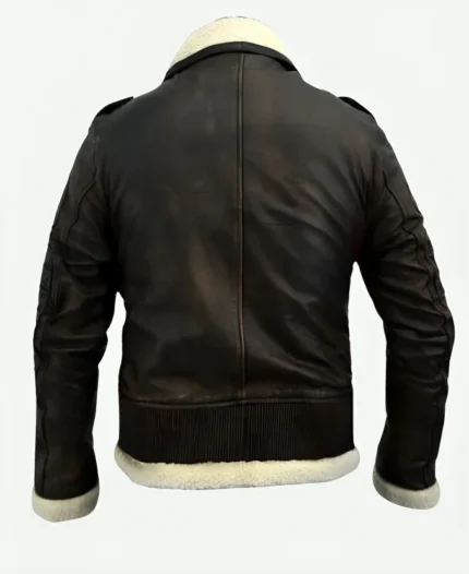 Armor Fallout 4 Bomber Brown Fur Lined Leather Jacket