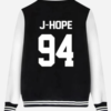 BTS J-Hope Black Varsity Jacket