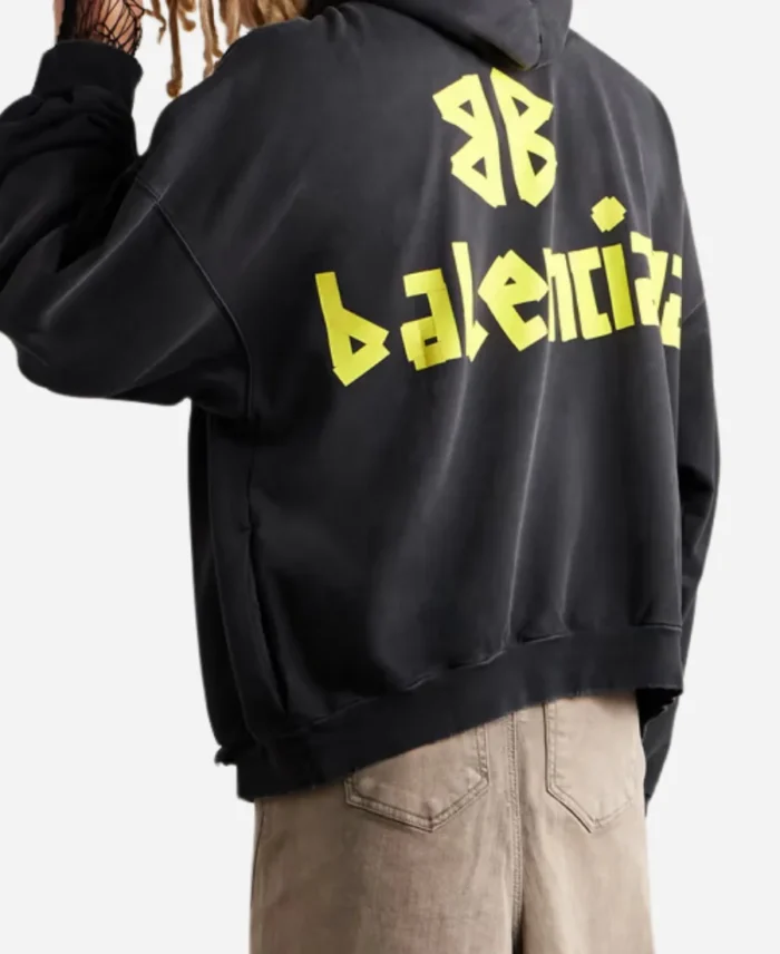 Balenciaga-Tape-Black-Hoodie-Back