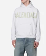 Balenciaga-Tape-Logo-White-Hoodie-Front