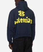 Balenciaga-Tape-Type-Blue-Hoodie-Back