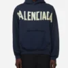 Balenciaga-Tape-Type-Blue-Hoodie-Front