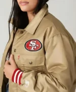 Baseball-Team-San-Francisco-49ers-Golden-Jacket-Sleeves