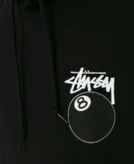 Black Stussy 8 Ball Hoodie