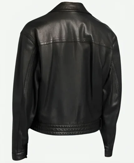 Camille-Razat-Emily-in-Paris-Season-02-Camille-Black-Leather-Biker-Jacket