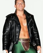 Cody Rhodes US Flag WWE Black Color Leather Jacket For Men And Women