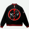 Deadpool 3 Black Wool Varsity Jacket