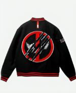 Deadpool 3 Black Wool Varsity Jacket