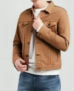 Douglas-Smith-Movie-Die-Alone-2024-Ethan-Brown-Trucker-Cotton-Jacket