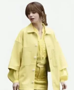 Emily Cooper TV Series Emily In Paris Season 04 Lily Collins Yellow Jacket For Women