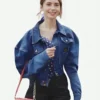 Emily-Cooper-tv-Series-Emily-In-Paris-S04-Blue-Cropped-Denim-Jacket