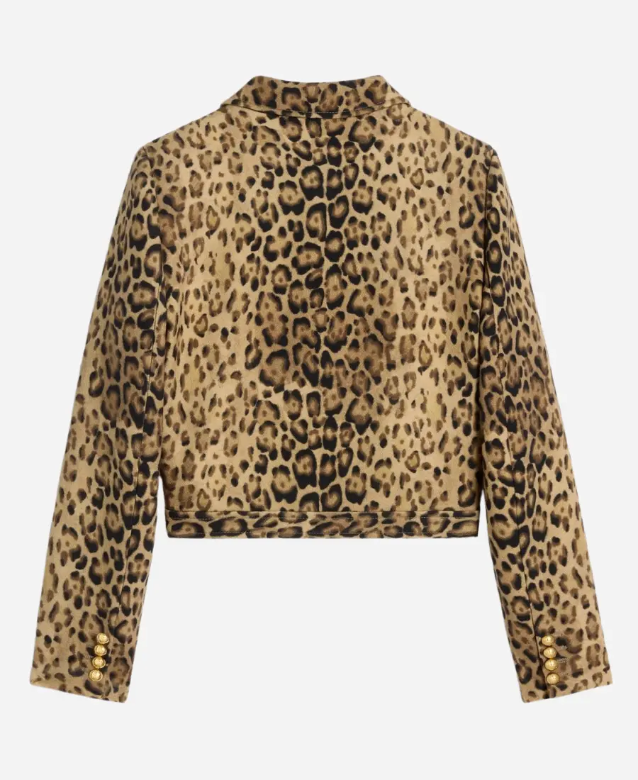 Emily In Paris Camille Razat Leopard Jacket