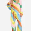 Emily In Paris Jin Xuan Mao Rainbow Suit Etienne Rainbow Suit