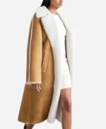 Emily In Paris S04 Camille Japy Beige Shearling Coat