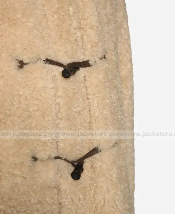 Emily In Paris S04 Lily Collins Shearling Jacket For Sale