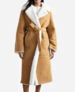 Emily In Paris S4 Camille Japy Shearling Coat