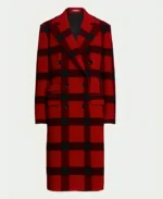 Emily-In-Paris-S4-Lily-Collins-Red-And-Black-Plaid-Coat