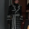 Emily-In-Paris-S4-Lily-Collins-Ruffled-Plaid-Coat