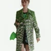 Emily-in-Paris-S03-Lily-Collins-Green-Printed-Coat