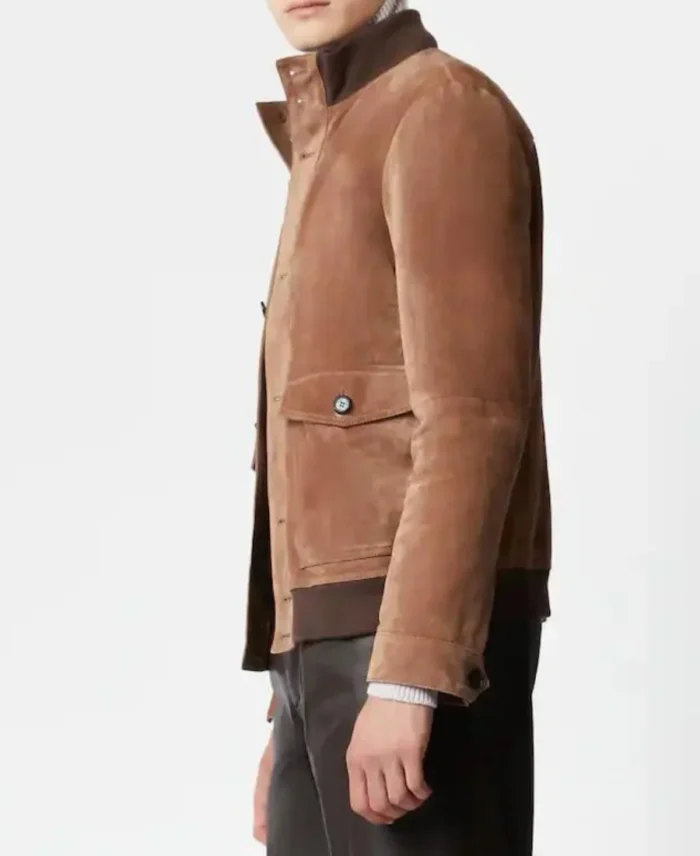 Eugenio-Franceschini-Emily-In-Paris-Brown-Suede-Jacket