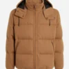 Gabriel Emily In Paris S4 Brown Puffer Jacket