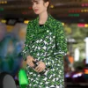 Green-Printed-Coat