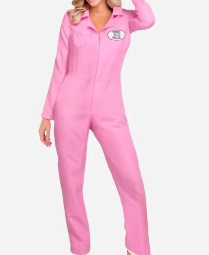 Hawk Tuah Pink JumpSuit Costume