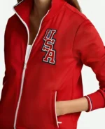 Hoda-Kotb-Team-USA-Red-Track-Jacket