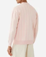 Julien TV Series Emily In Paris Season 4 Samuel Arnold Pink Stripe Cardigan