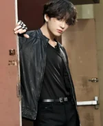 Jungkook Biker Leather Jacket