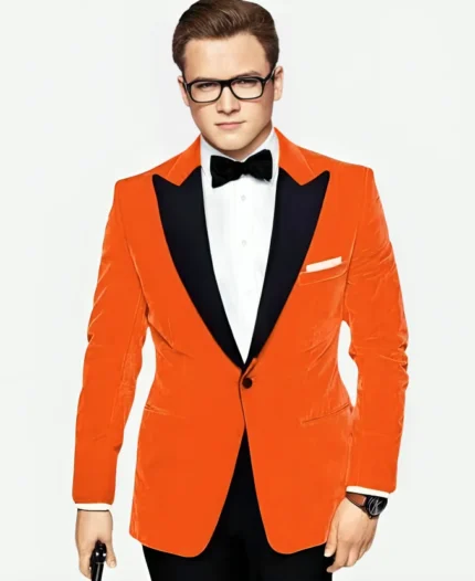 Kingsman Orange Tuxedo Suit