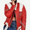 Kristen Stewart Red Leather Jacket