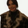 Lily-Collins-Emily-In-Paris-S04-Emily-Cooper-Tweed-Ruffled-Plaid-Coat