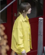 Lily Collins Yellow Jacket