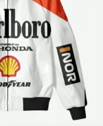 Marlboro-F1-Racing-Motorcycle-White-Bomber-Jacket