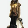 Michelle Yeoh Star Trek Emperor Georgiou Glittery Golden Coat