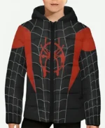 Miles Morales Black And Red Puffer Jacket - Jacket Attire