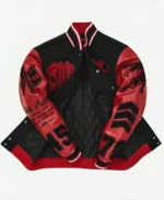 Pelle Pelle Black And Red Varsity Jacket