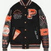 Pelle Pelle World Famous Black Varsity Jacket