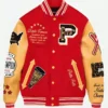 Pelle Pelle World Famous Red And Yellow Varsity Jacket