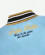 Pelle Light Blue Varsity Jacket