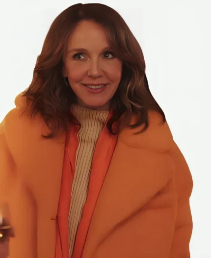 Philippine-Leroy-Beaulieu-TV-Series-Emily-in-Paris-Season-04-Sylvie-Grateau-Orange-Fur-Coat