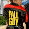 Ryan Gosling The Fall Guy Stunt Team Black and Red Satin Jacket