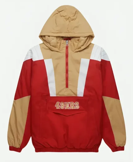 San Francisco 49ers Pullover Jacket Front